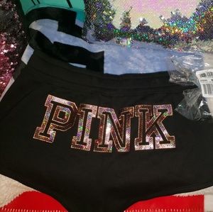 Victoria's secret pink bling retro shorts